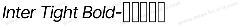 Inter Tight Bold字体转换